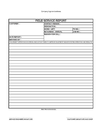 Technical Service Report Template 4 Templates Example Templates Example Report Template Templates Report