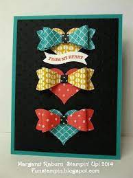 It's incredibly easy and you end up with some beautiful decorations. 460 Cards Ribbons And Bows Ideas Cards Inspirational Cards Cards Handmade