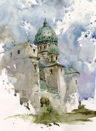 Marc Taro Holmes Watercolor Architecture Watercolor Sketch Urban Sketching