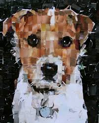 Jack Russell Terrier Collage On Canvas 2013 Mydogcollage Com Jackrussellterrier Collage Artwork Paper Collage Art Painting Collage