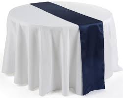 12 X 108 Satin Table Runner Set Of 10 Navy Blue In 2020 Table Runners Navy Table Runner Navy Blue Runner