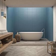 Blue goes great in pools or bathroom applications. Mosaic Blue Tiles Marazzi