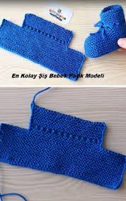 En Kolay Sis Bebek Patik Modeli 2020 Baby Knitting Patterns Patikler Bebek Patik