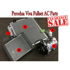 Ss aircond & auto servis terengganu pakar aircond kereta anda. Fullset Aircon Parts Viva Sanden Style Aircon Set Shopee Malaysia