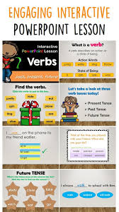 This Interactive Powerpoint Lesson On Verbs Will Hook Your Student S Attention With Animated Exercise Powerpoint Lesson Interactive Powerpoint Verbs Activities