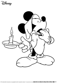 You can get all of these coloring pages for free but you must not use them for any commercial purposes. Disney Christmas Coloring Sheet For Kids Disney Christmas Mickey