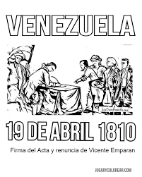 En esta página encontraras una variada galería de imágenes, dibujos y fotos de mariposas para colorear. Colorear Proclamacion Independencia De Venezuela Jugar Y Colorear