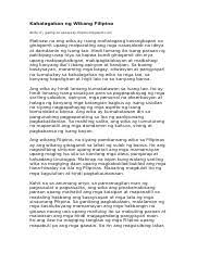 Ang kahalagahan ng edukasyon (tagalog na sanaysay). Sanaysay Kahalagahan Ng Wikang Filipino Akda Ni J Galing Sa Sanaysay Filipino Blogspot Com Malinaw Na Ang Wika Ay Isang Mahalagang Kasangkapan Na Course Hero