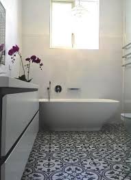 Some types of bathroom floor tiles decorifusta in 2020. Classic And Timeless Patterned Spanish Arte Grey Floor Tiles With White Wall Tiles To Match Kalafrana Ceramics Syd Porcelain Flooring Tile Bathroom Tile Floor