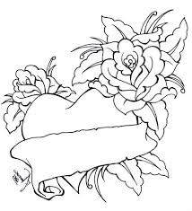 Roses And Hearts Coloring Pages Az Coloring Pages Rose Coloring Pages Heart Coloring Pages Lion Coloring Pages