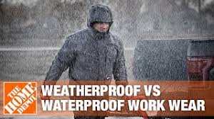 How to quickly spot the difference between waterproof vs water resistant. Water Resistant Vs Water Repellent Vs Waterproof The Home Depot