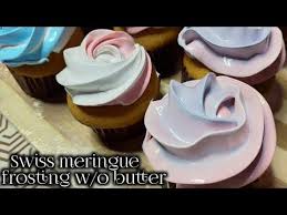Swiss Meringue Frosting Without Butter 50pesos Lang Youtube Frosting Without Butter Meringue Frosting Meringue Icing
