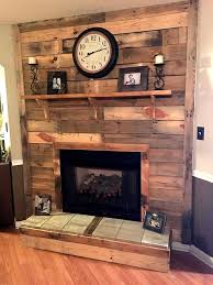 Diy Pallet Fireplace 101 Pallet Ideas Organize Your Home Decors Over Bottom And Also Over The Top Mantle L Pallet Fireplace Diy Fireplace Pallet Home Decor