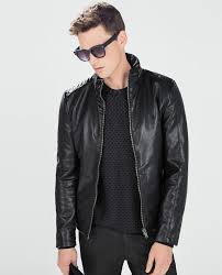 Zara Man Bnwt Faux Leather Biker Jacket With A Quilted Back Zip Hood 0706 306 Faux Leather Bomber Jacket Jackets Men Fashion Leather Jacket