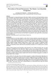 Syariah criminal offences (federal territories) act 2997 (act 559). Prevention Of Sexual Harassment By Alexander Decker Issuu