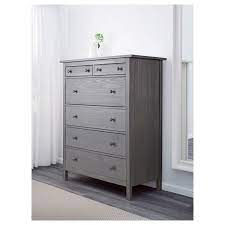 Hemnes 6-drawer Chest Dark Gray Gray Stained 42 12x51 58 - Ikea In 2021 Chest Of Drawers Grey Stain 6 Drawer Chest