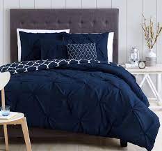 Luxury linen covers for all size beds from peacock alley. Navy Blue Bedspread Novocom Top