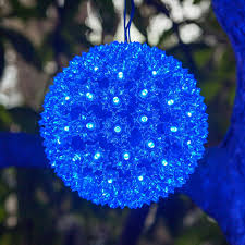 Light Sphere Blue Led Yard Envy Blue Led Lights Outdoor Christmas Decorations Outside Christmas Decorations