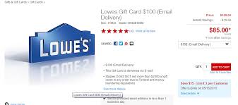 When you sign up, you'll get benefits, including: 100 Lowes Gift Cards For 85 At Staples Limit Of 3 Doctor Of Credit