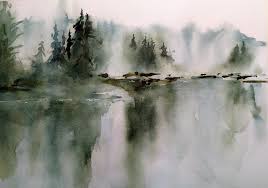 Red desert wonder watercolor painting demonstration of utah red cliffs. Misty Lake Loose Watercolor Paintings Abstract Watercolor Landscape Abstract Watercolor Tutorial