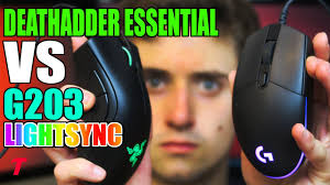 This is only two grams heavier than the g pro but is substantially lighter than the g305 at 99 grams. Razer Deathadder Essential Vs Logitech G203 Lightsync Obvious Gaming Mouse Comparison Youtube