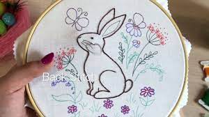 Inspirational rabbit embroidery patterns is just a simple craft that only requires several affordable components to obtain began. Easter Bunny Hand Embroidery Pattern For Beginners Part 1 Youtube Hand Embroidery Pattern Embroidery Patterns Embroidery