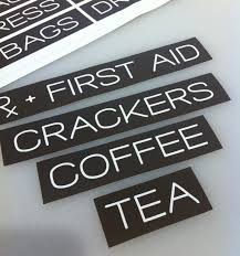 kitchen cabinet decal labels