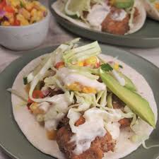 Fillets of meaty white fish like cod, haddock, or halibut work best in this recipe. Air Fryer Baja California Fish Tacos With My Simple Corn Salsa And Baja Fish Tacos White Sauce Take The Tacos Baja Fish Tacos Fish Tacos Fish Taco White Sauce