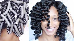 I normally also allow the hair to airdry, which my hair never dries just overnight, and even if it is damp it does not end up frizzy, so maybe you should try changing the leave in you use that may help. How To Flexi Rod Set On Dry Natural Hair Youtube