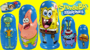 Pictures of spongebob squarepants toys. Spongebob Squarepants Nesting Dolls Toy Surprises Youtube