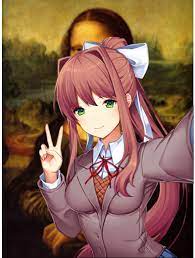Monkas is a better twitch tv emote featuring an illustration of pepe the frog appearing frightened while sweating, which is typically used in twitch chat during moments of high tension in video game. Monika Lisa Ddlc