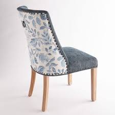 Corinne Artemis Mallard Blue Dining Chair Pier 1 Blue Dining Chair Dining Chairs Patterned Dining Chairs