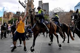 Melbourne has been in lockdown since about march. Anti Lockdown Protesters Clash With Sydney Police