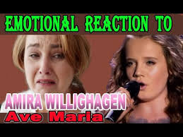 Emotional Reaction of Vocal Coach & Singers around the globe,Amira  Willighagen Ave Maria