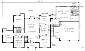 559 sq/ft main floor : Ranch Style House Plan 4 Beds 2 5 Baths 1850 Sq Ft Plan 3 153 Ranch Style House Plans Farmhouse Floor Plans Floor Plans