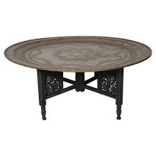 Moroccan Round Brass Tray Coffee Table Antique Coffee Tables Coffee Table Metal Coffee Table