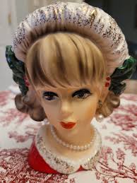 First Christmas Head Vase to add to my collection.