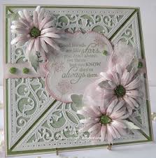 Then, glue ribbons, glitter, stamps, or stickers on the front. Friends Forever Pinterest Birthday Cards Flower Cards Cards Handmade