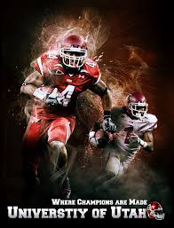 More Than One Player On The Poster Makes The Poster Reach Out With Forward Motion Photographs Plays On Th Utah Football Utah Utes Football University Of Utah