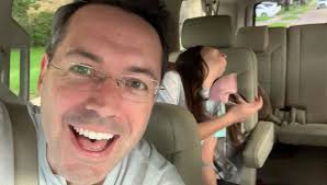 Joking with my daughter that I wanted to be #ThatDad when Krystle Gutierrez  TV and I dropped her off at school for her last day in 6th grade. She  wasn’t laughing... 😂😂😂 #MiddleSchool