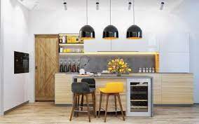 This refreshing kitchen is using sage green on its cabinet. 15 Indian Kitchen Design Images From Real Homes The Urban Guide