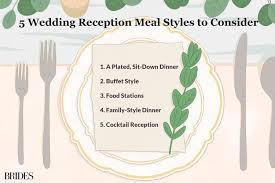 These dinner party menus will impress your guests, but will be easy on you. Wedding Reception Meal Styles Menu Ideas