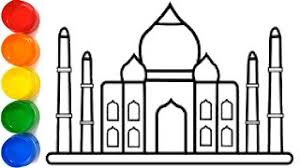 How To Make Taj Mahal In Drawing Copy Herunterladen Mark off the width and height of the picture. how to make taj mahal in drawing copy