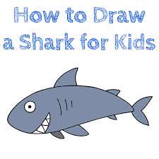 How to draw a shark easy. How To Draw A Shark For Kids How To Draw Easy