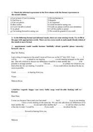 Application the principal about requesting him for a quiz. English Esl Formal Letter Worksheets Most Downloaded 32 Results