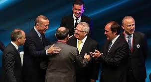 Cumhurbaşkanı Erdoğan, Özbek ve Yıldırım'ı bir araya getirdi