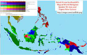 Intriguing Patterns In Scolbert08 S Map Of Religion In Insular Southeast Asia Geocurrents
