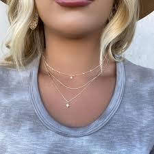 19 Of The Cutest Layered Necklaces That You Must Have In Your Wardrobe In 2021 Gold Necklace Layered Dainty Necklace Layered Necklace