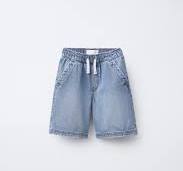 LOOSE DENIM BERMUDA SHORTS