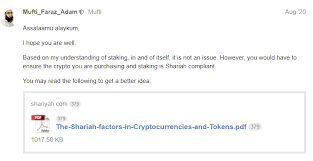 No one knows if staking is haram or halal, so we'd rather stay away until a real scholar gets it right, many of them nowadays take it easy with faith. Hukum Staking Crypto Di Dax Yang Menggunakan Terma Interest Dan Rewards Mycryptoversity